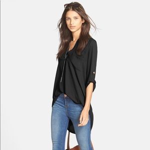 Lush Perfect Henley Tunic All In Favor